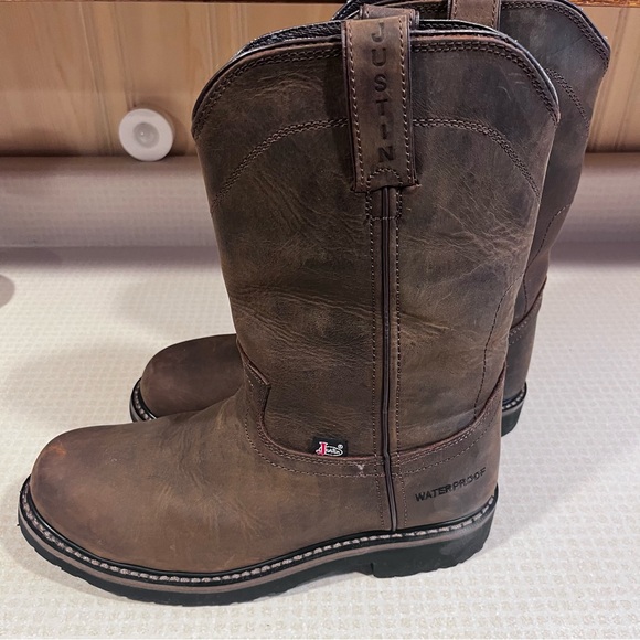 Mens Justin Steel toe WK4961 8EE. Waterproof - Picture 3 of 13